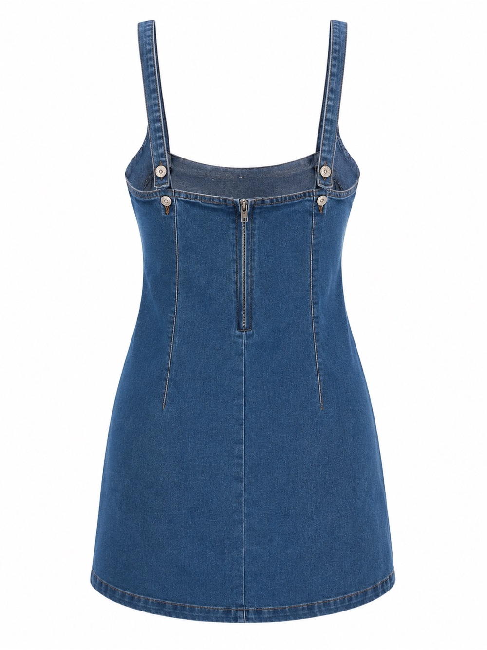 Highway Jeans Light Blue Denim Dress with Contrast Stitching - Picture 2 of 9